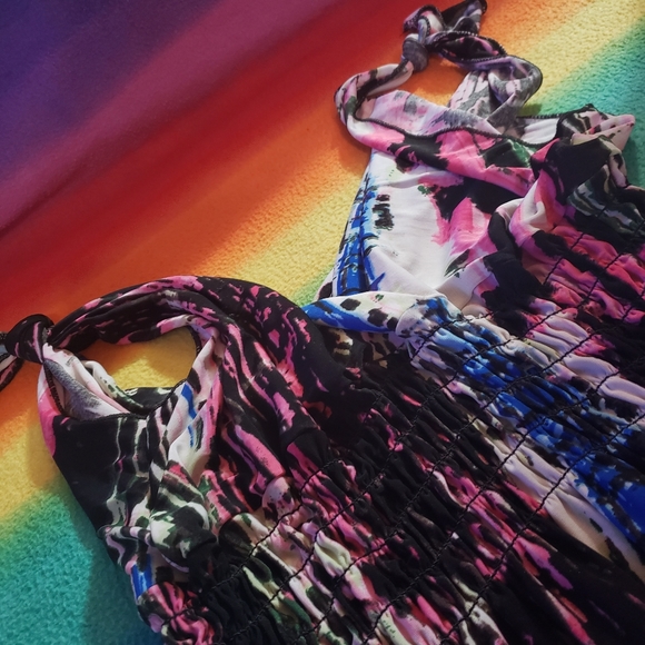 Shoulder Tie Summer Dress - Picture 2 of 2